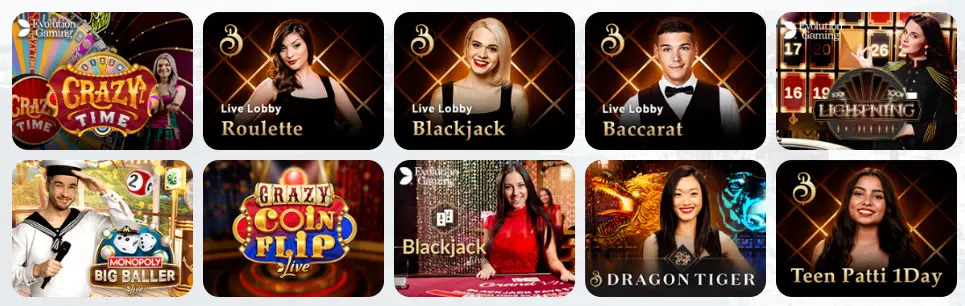 Jeux de casino en direct SUPERLINES CASINO