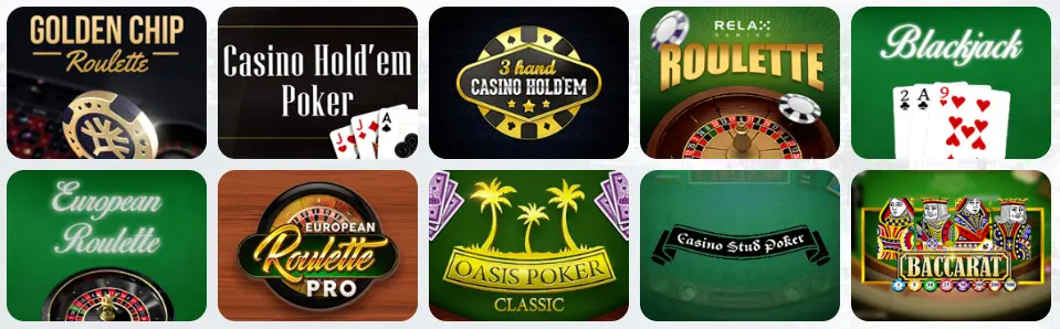 Jeux de table au SUPERLINES CASINO