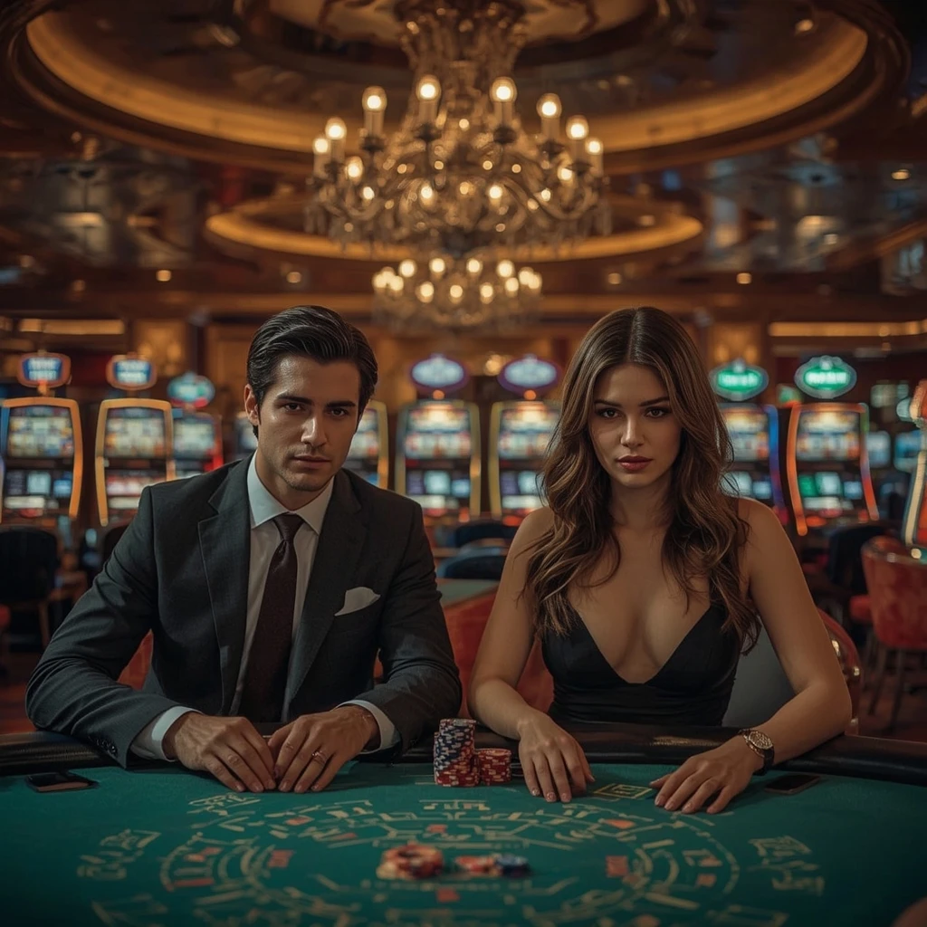 Deux joueurs de poker au Superlines Casino